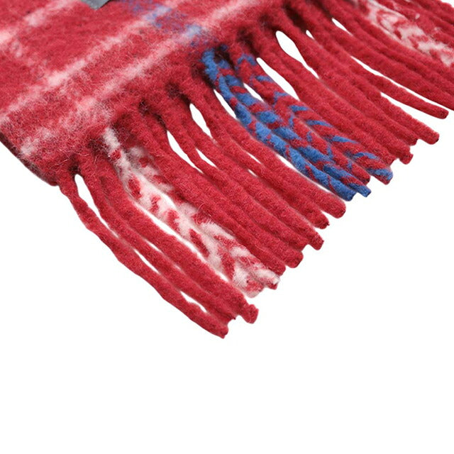 ヴィヴィアンウエストウッド VIVIENNE WESTWOOD CHUNKY CHECK マフラー 8103014F-W01MO-H401 ユニセックス レッド チェック マフラー WQ00058757