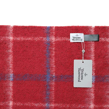 ヴィヴィアンウエストウッド VIVIENNE WESTWOOD CHUNKY CHECK マフラー 8103014F-W01MO-H401 ユニセックス レッド チェック マフラー WQ00058757