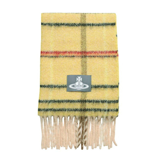 ヴィヴィアンウエストウッド VIVIENNE WESTWOOD CHUNKY CHECK マフラー 8103014F-W01MO-E401 ユニセックス イエロー チェック マフラー WQ00058758