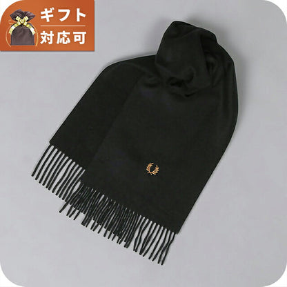 フレッドペリー FRED PERRY Plain Woven Scarf マフラー c3320-102 ユニセックス 102：BLACK WQ00058783