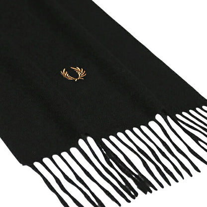 フレッドペリー FRED PERRY Plain Woven Scarf マフラー c3320-102 ユニセックス 102：BLACK WQ00058783
