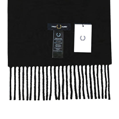 フレッドペリー FRED PERRY Plain Woven Scarf マフラー c3320-102 ユニセックス 102：BLACK WQ00058783