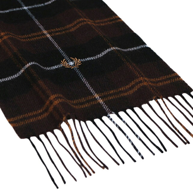 フレッドペリー FRED PERRY Lambswool Scarf マフラー c3339-33c ユニセックス 33C：RICH BROWN WQ00058787