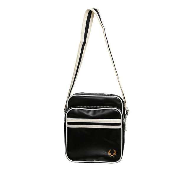 フレッドペリー FRED PERRY Classic Side Bag ショルダーバッグ l8258-d57 ユニセックス D57：BLACK ECRU WQ00058788