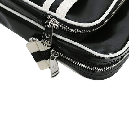 フレッドペリー FRED PERRY Classic Side Bag ショルダーバッグ l8258-d57 ユニセックス D57：BLACK ECRU WQ00058788
