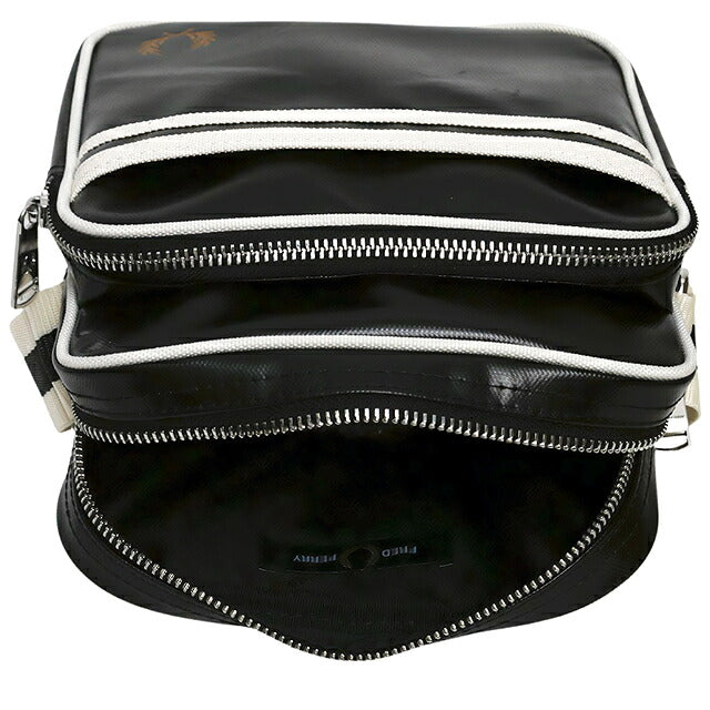 フレッドペリー FRED PERRY Classic Side Bag ショルダーバッグ l8258-d57 ユニセックス D57：BLACK ECRU WQ00058788