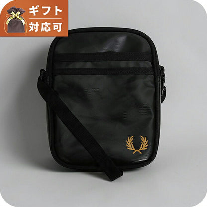 Fred Perry FRED PERRY Tonal Classic Small Side Bag Shoulder bag l2166-774 Unisex 774: BLACK GOLD WQ00058789