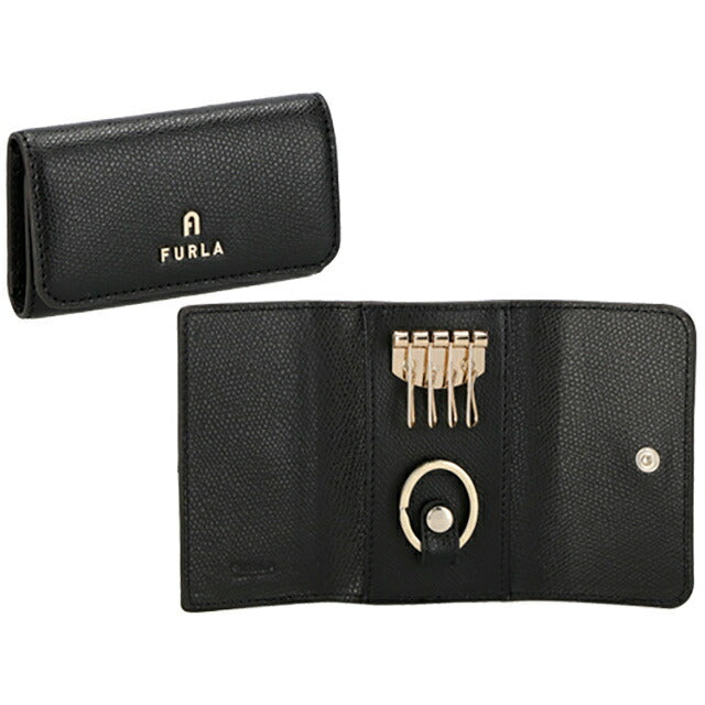 フルラ キーケース レディース ブランド FURLA レザー WR00436-ARE000 ブラック WR00436-ARE000-O6000