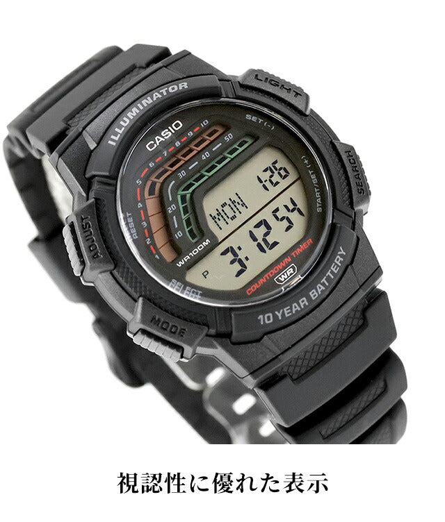 カシオ チープカシオ CASIO スタンダード クォーツ 電池式 WS-1800