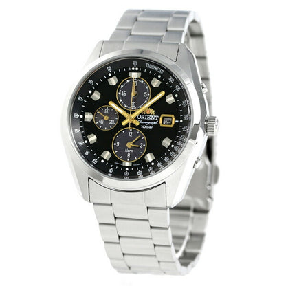 オリエント ネオセブンティーズ ホライズン 42mm ソーラー WV0091TY クロノグラフ 腕時計 メンズ ブラック SPORTS WV0091TY