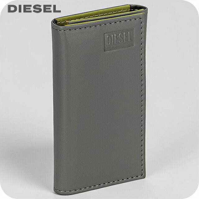 ディーゼル キーケース コンパクト メンズ ブランド DIESEL INDIA X09668-PR227 H9796 グレー/グリーン 高級 おしゃれ プレゼント 実用的