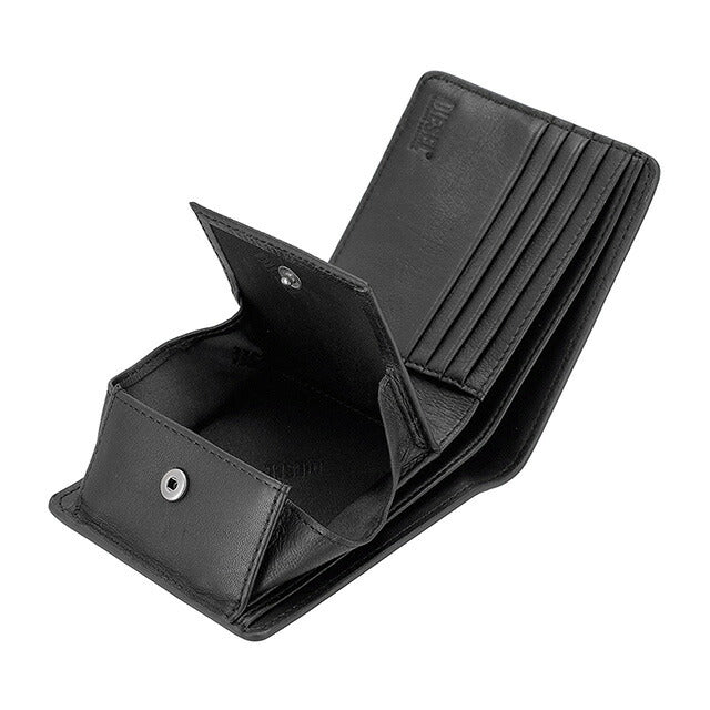 ディーゼル 二つ折り財布 メンズ ブランド DIESEL X10420-PR227 T8013 ブラック ウォレット 高級 おしゃれ プレゼント 実用的