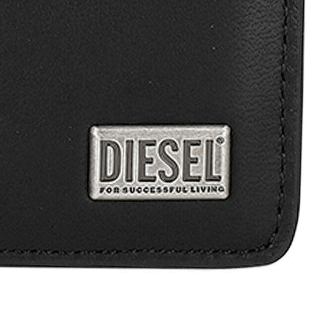 ディーゼル 二つ折り財布 メンズ ブランド DIESEL X10420-PR227 T8013 ブラック ウォレット 高級 おしゃれ プレゼント 実用的