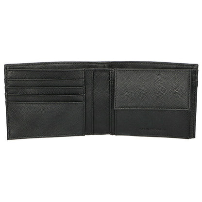エンポリオ・アルマーニ 二つ折り財布 メンズ ブランド EMPORIO ARMANI Y4R165-Y138E 81072 ブラック ウォレット 高級 おしゃれ プレゼント 実用的