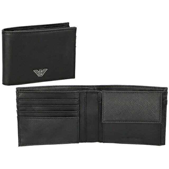 エンポリオ・アルマーニ 二つ折り財布 メンズ ブランド EMPORIO ARMANI