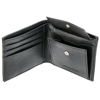 エンポリオ・アルマーニ 二つ折り財布 メンズ ブランド EMPORIO ARMANI Y4R167Y068E 80001 ブラック Y4R167Y068E-80001