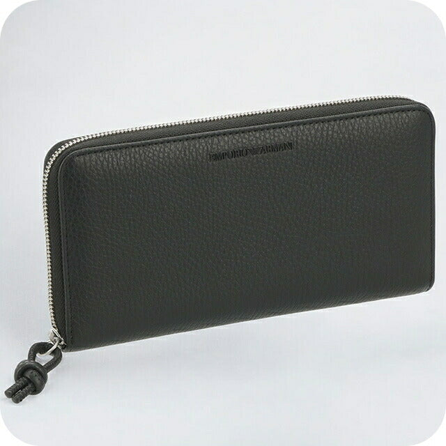 エンポリオ・アルマーニ 長財布 メンズ ブランド EMPORIO ARMANI Y4R169Y068E 80001 ブラック Y4R169Y068E-80001