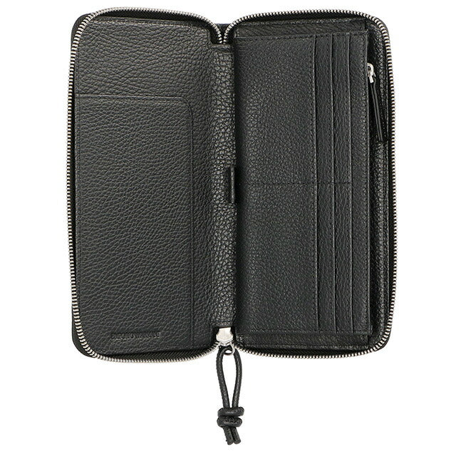 エンポリオ・アルマーニ 長財布 メンズ ブランド EMPORIO ARMANI Y4R169Y068E 80001 ブラック Y4R169Y068E-80001