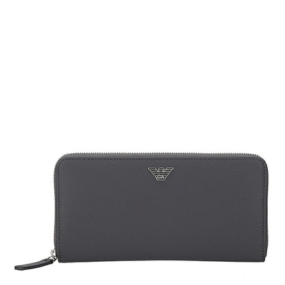 エンポリオ・アルマーニ 長財布 メンズ ブランド EMPORIO ARMANI China Y4R169-Y138E UA083 グレー ウォレット 高級 おしゃれ プレゼント 実用的
