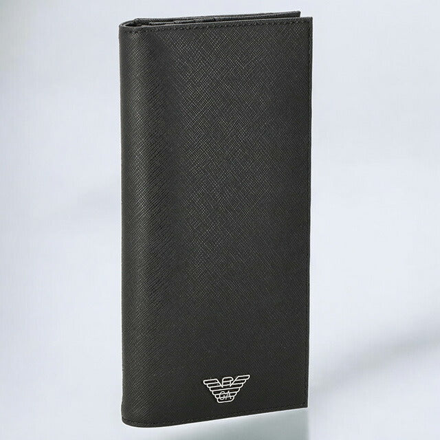 エンポリオ・アルマーニ 長財布 メンズ ブランド EMPORIO ARMANI Y4R170Y138E 81072 ブラック Y4R170Y138E-81072