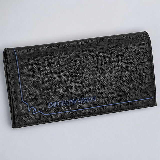 エンポリオ・アルマーニ 長財布 メンズ ブランド EMPORIO ARMANI Y4R170Y731E 80001 ブラック Y4R170Y731E-80001