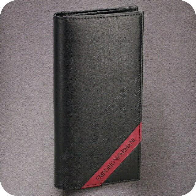 エンポリオ・アルマーニ 長財布 メンズ ブランド EMPORIO ARMANI Y4R170-YQ12V ブラック Y4R170YQ12V-80681