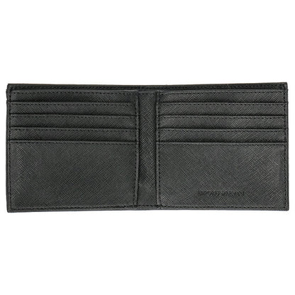 エンポリオ・アルマーニ 二つ折り財布 二折財布 メンズ ブランド EMPORIO ARMANI TUNISIA Y4R237-Y138E 81072 ブラック