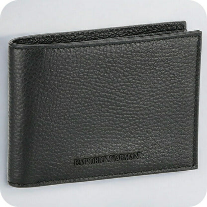 エンポリオ・アルマーニ 二つ折り財布 メンズ ブランド EMPORIO ARMANI Y4R378Y068E 80001 ブラック Y4R378Y068E-80001