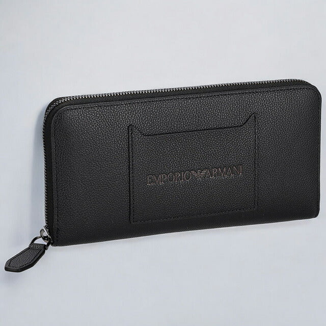 エンポリオ・アルマーニ 長財布 メンズ ブランド EMPORIO ARMANI Y4R569YQ13X 80648 ブラック Y4R569YQ13X-80648