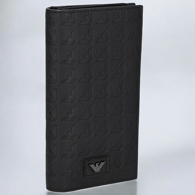 エンポリオ・アルマーニ 長財布 メンズ ブランド EMPORIO ARMANI Y4R624YQ67I 80001 ブラック Y4R624YQ67I-80001