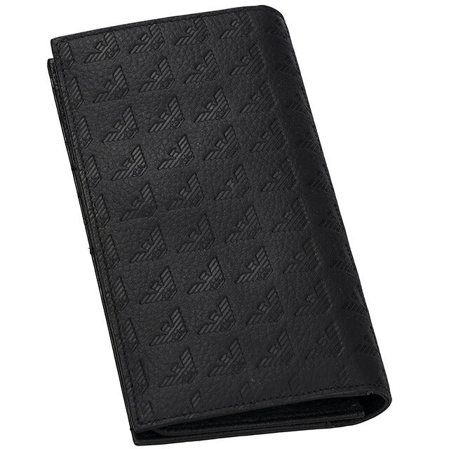 エンポリオ・アルマーニ 長財布 メンズ ブランド EMPORIO ARMANI Y4R624YQ67I 80001 ブラック Y4R624YQ67I-80001