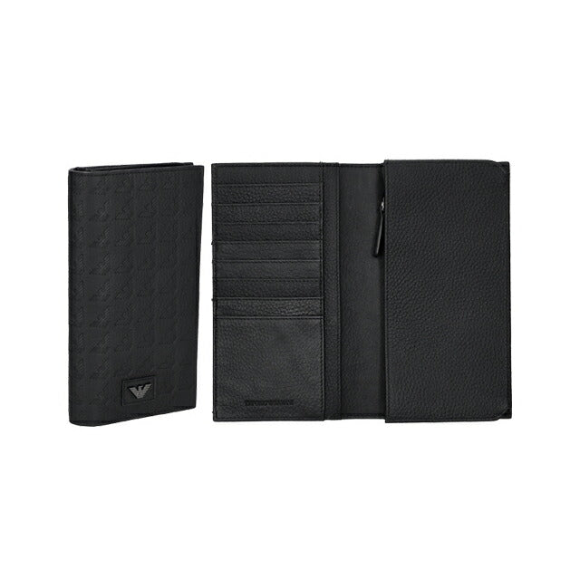 エンポリオ・アルマーニ 長財布 メンズ ブランド EMPORIO ARMANI Y4R624YQ67I 80001 ブラック Y4R624YQ67I-80001