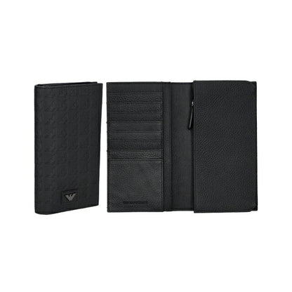 エンポリオ・アルマーニ 長財布 メンズ ブランド EMPORIO ARMANI Y4R624YQ67I 80001 ブラック Y4R624YQ67I-80001