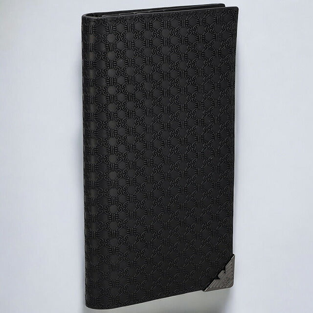 エンポリオ・アルマーニ 長財布 メンズ ブランド EMPORIO ARMANI Y4R624YQ82X 80001 ブラック Y4R624YQ82X-80001