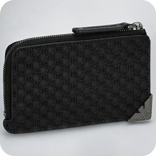 エンポリオ・アルマーニ カードケース メンズ ブランド EMPORIO ARMANI Y4R630YQ82X 80001 ブラック Y4R630YQ82X-80001