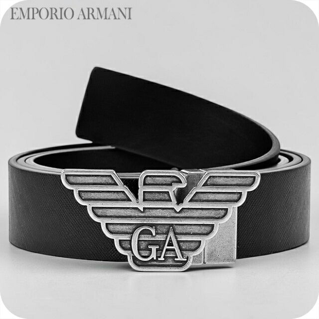 エンポリオ・アルマーニ ベルト メンズ ブランド EMPORIO ARMANI ITALY Y4S270-YLP4X 88001 ブラック