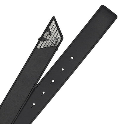 エンポリオ・アルマーニ ベルト メンズ レディース ブランド EMPORIO ARMANI Y4S614YQ40I 80001 85 ブラック Y4S614YQ40I-80001-85
