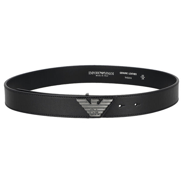 エンポリオ・アルマーニ ベルト メンズ レディース ブランド EMPORIO ARMANI Y4S614YQ40I 80001 95 ブラック Y4S614YQ40I-80001-95