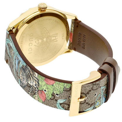 グッチ 時計 Gタイムレス クオーツ 腕時計 メンズ レディース GUCCI YA1264187 ブラウン スイス製 YA1264187