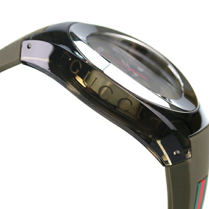グッチ 時計 シンク 46mm クオーツ メンズ 腕時計 ブランド YA137106 カーキ YA137106