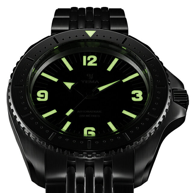 YEMA 手巻きダイバー　最終値下げ イエマ ダイバー 自動巻き 腕時計 ブランド メンズ YEMA YDIV24-AMS