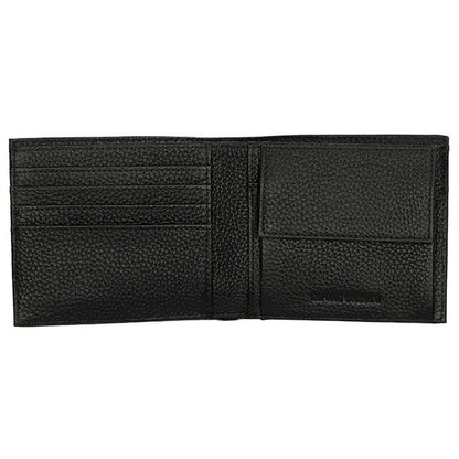 エンポリオ・アルマーニ 二つ折り財布 メンズ ブランド EMPORIO ARMANI YEM122Y142V 81072 ブラック YEM122Y142V-81072