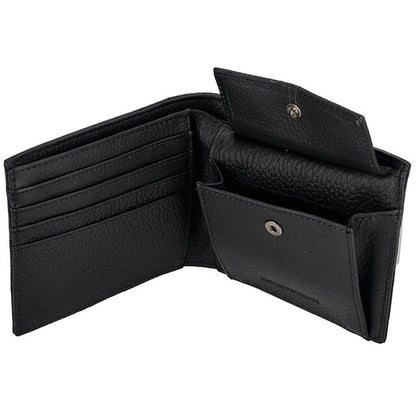 エンポリオ・アルマーニ 二つ折り財布 メンズ ブランド EMPORIO ARMANI YEM122YQ67I 80001 ブラック YEM122YQ67I-80001