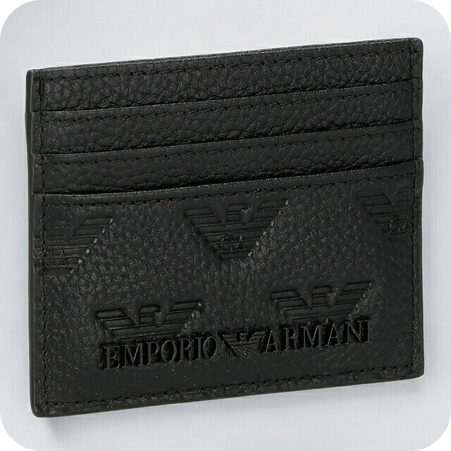 エンポリオ・アルマーニ カードケース メンズ ブランド EMPORIO ARMANI YEM320Y142V 81072 ブラック YEM320Y142V-81072