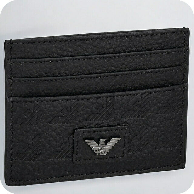 エンポリオ・アルマーニ カードケース メンズ ブランド EMPORIO ARMANI YEM320YQ67I 80001 ブラック YEM320YQ67I-80001