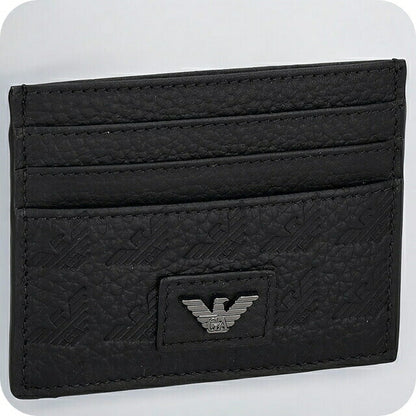 エンポリオ・アルマーニ カードケース メンズ ブランド EMPORIO ARMANI YEM320YQ67I 80001 ブラック YEM320YQ67I-80001