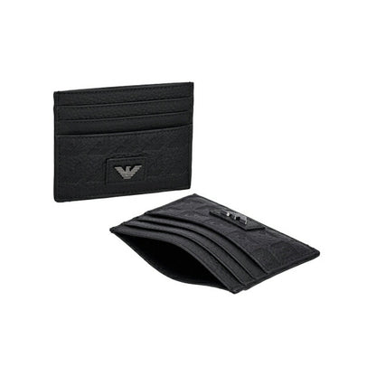 エンポリオ・アルマーニ カードケース メンズ ブランド EMPORIO ARMANI YEM320YQ67I 80001 ブラック YEM320YQ67I-80001