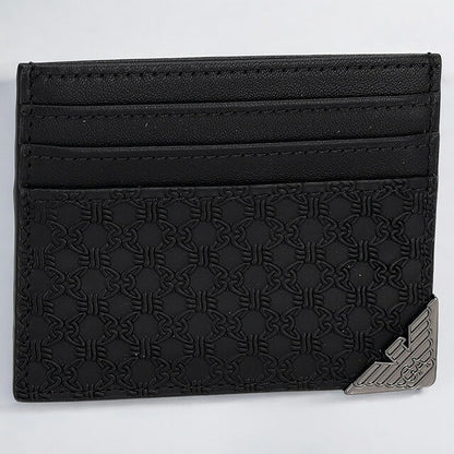 エンポリオ・アルマーニ カードケース メンズ ブランド EMPORIO ARMANI YEM320YQ82X 80001 ブラック YEM320YQ82X-80001