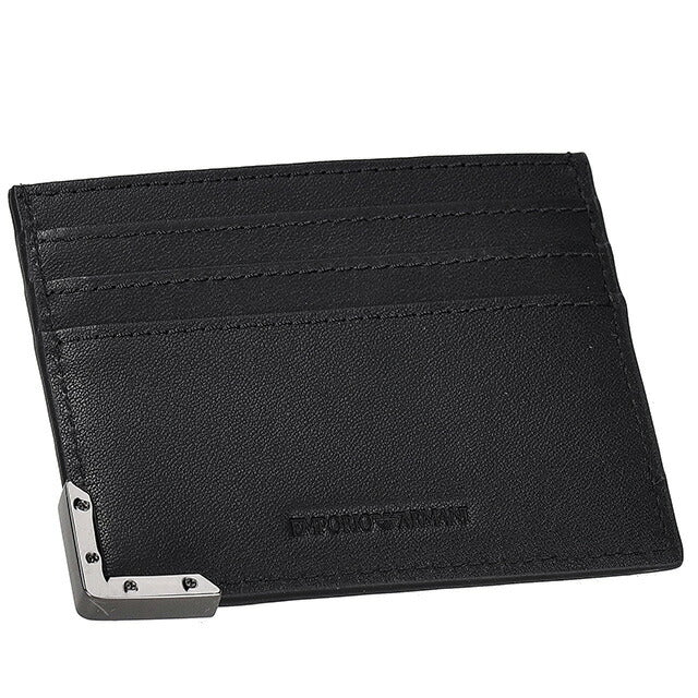 エンポリオ・アルマーニ カードケース メンズ ブランド EMPORIO ARMANI YEM320YQ82X 80001 ブラック YEM320YQ82X-80001