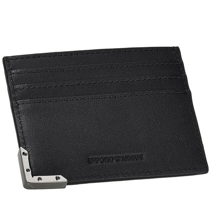 エンポリオ・アルマーニ カードケース メンズ ブランド EMPORIO ARMANI YEM320YQ82X 80001 ブラック YEM320YQ82X-80001